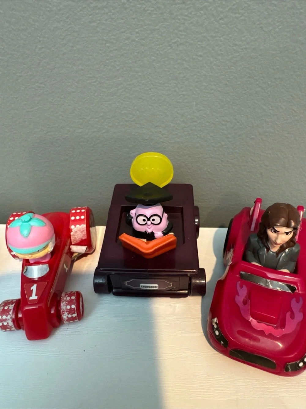 McDonald's Kids Character Vehicle Set - Red, Gray, Dark Gray, Burgundy, Pink